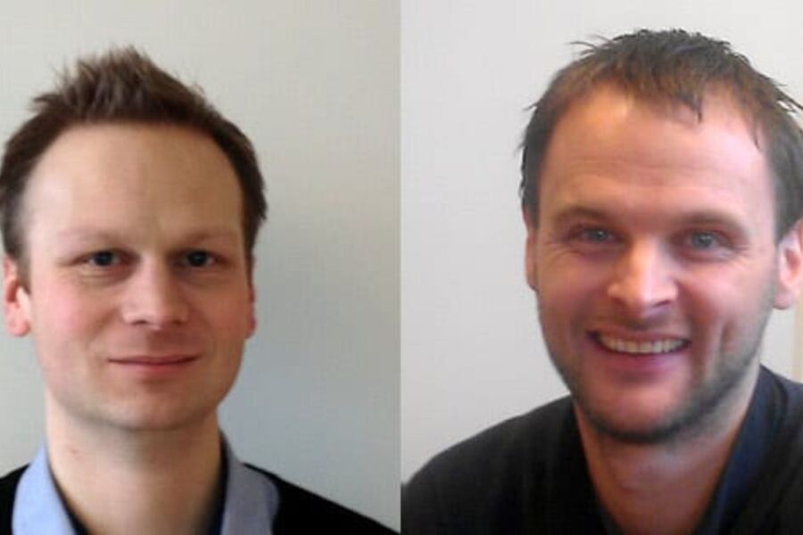 Fra venstre Ole Anders Uv som begynner i Trondheim, og Chrsitian Hope som starter i Bergen.