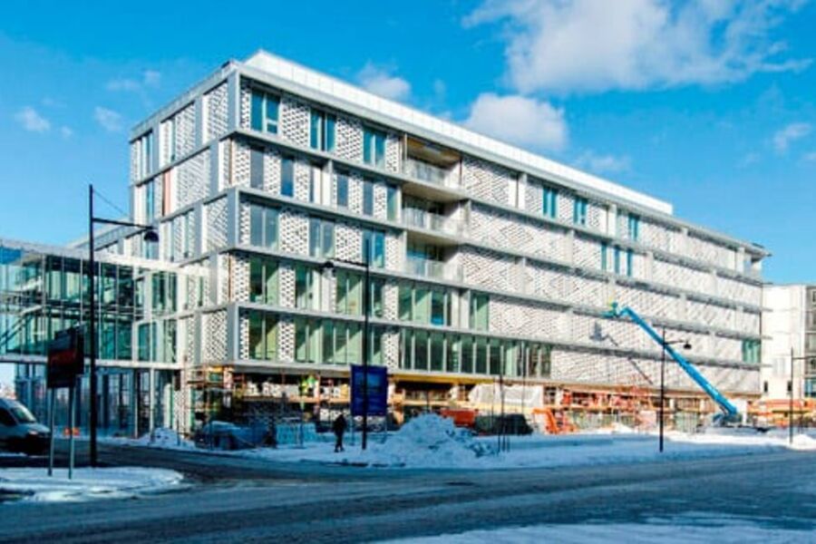 Kunnskapsenteret under bygging. Foto: Helse Midt-Norge