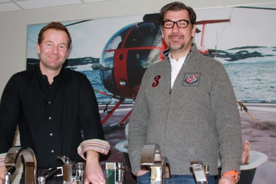 Adm.direktør Niels Sydtveit og markedssjef Leif-Erik Haaland er godt fornøyd med tingenes tilstand om dagen. Begge har stor på at 2013 også kommer til å bli et bra år. 