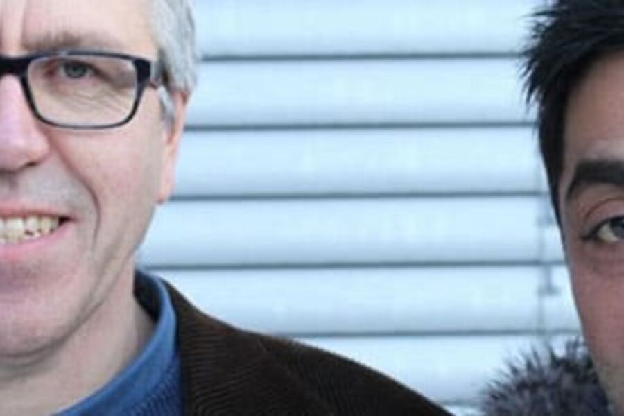 Henning Friis fra Luftkvalitet AS og Zafar Awan.