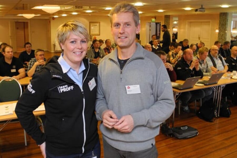 Utviklingssjef Line Mobråthen Rygh, Byggmakker, og Peik Næsje, BoligEnøk.