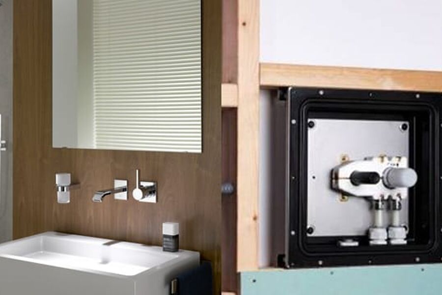 Drybox leveres for alle innbygde servantarmaturer og 1-greps blandebatterier