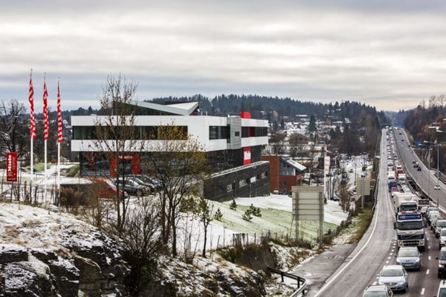Mieles nybygg i Asker. Foto: Miele
