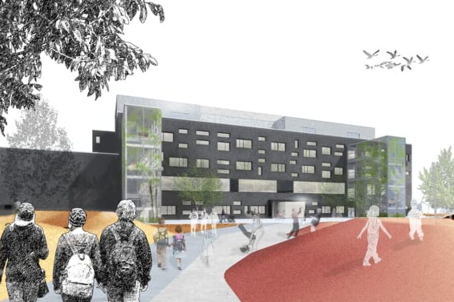 Slik blir den nye Hasle skole.