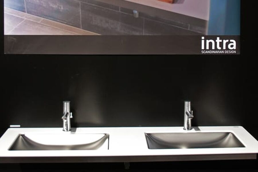 Intra viste en ny dobbeltservant på VVS-dagene, beregnet på eksklusive miljøer.