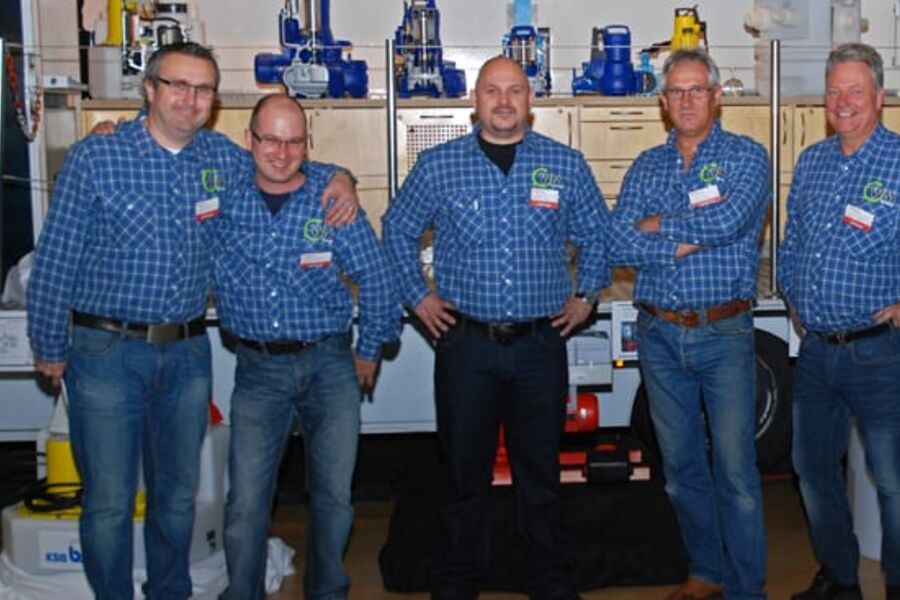 Fra venstre: Morten Merli , Torsten Saupe , Robert Butteberg , Kjell Larsen , Niels Width