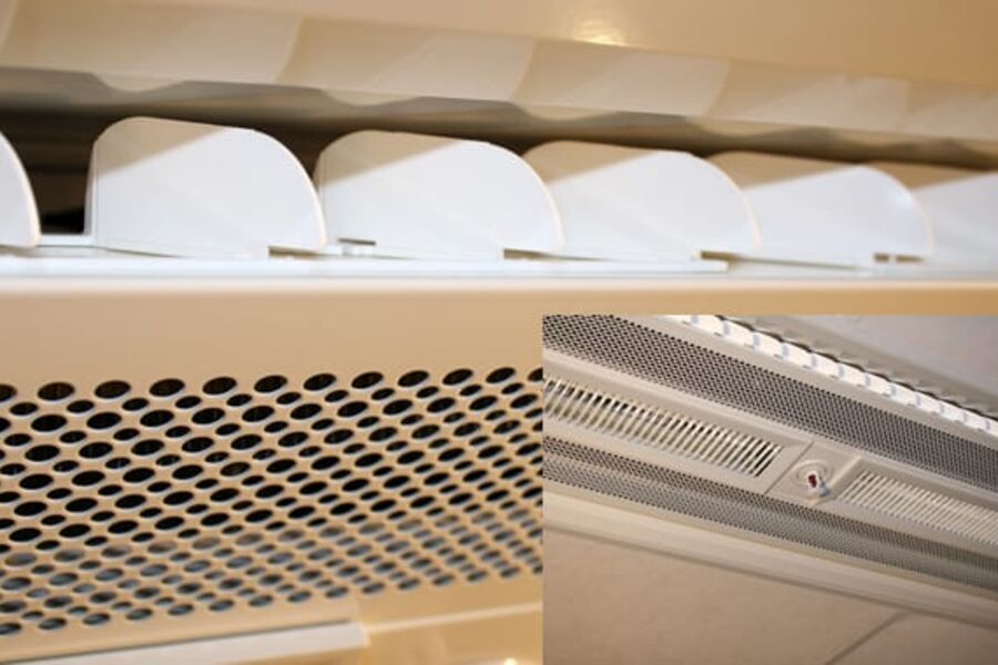 Leveransen omfattet blant annet ca. 3200 kjølebafler, basert på vannbåren kjøling, med tilluft/avtrekk, VAV og lyddemper med omstillbar konfigurasjon, justerbart sprednings¬mønster, Jet Split, 0° - 45° og integrert lys og sprinkler.