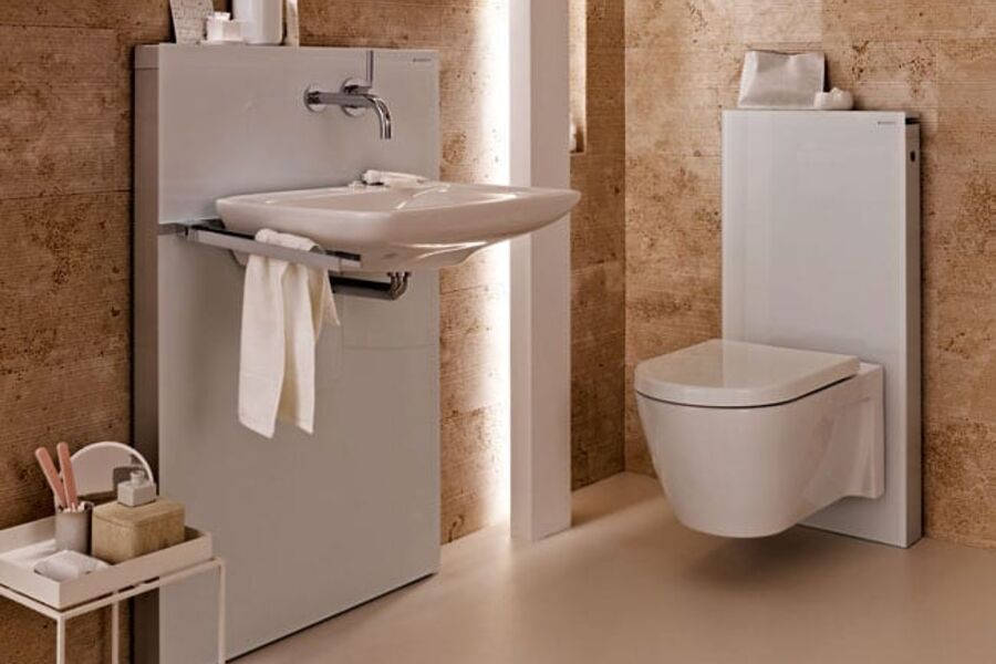 Nå følger Geberit opp med servantmodul til deres velkjente Monolith WC-serie. 