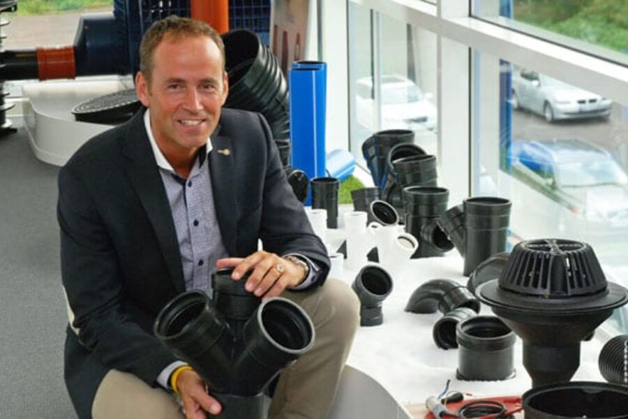  De er to typer materiale som gir avløp god støydempning: støpejern og mineraltilsatt plast, sier markedssjef for VVS,Petter Lieth i Norsk Wavin 