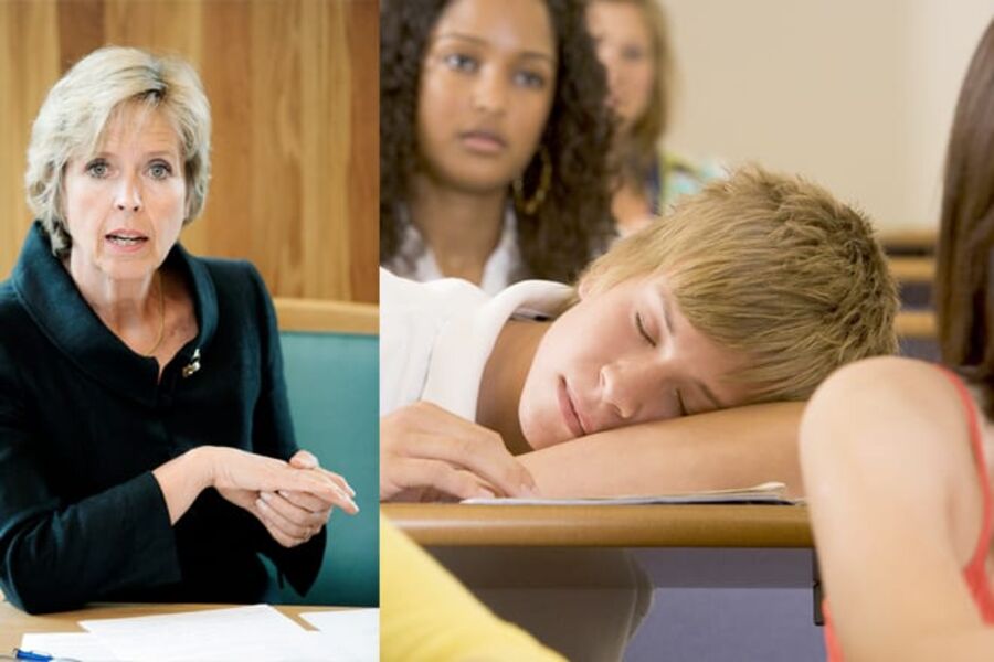 Helseministeren: - Er det én skole med dårlig inneklima som barn går på, så er det ikke godt nok. Fotomontasje: VVS-Forum. Foto: Torgeir Haugaard, Forsvarets mediesenter.