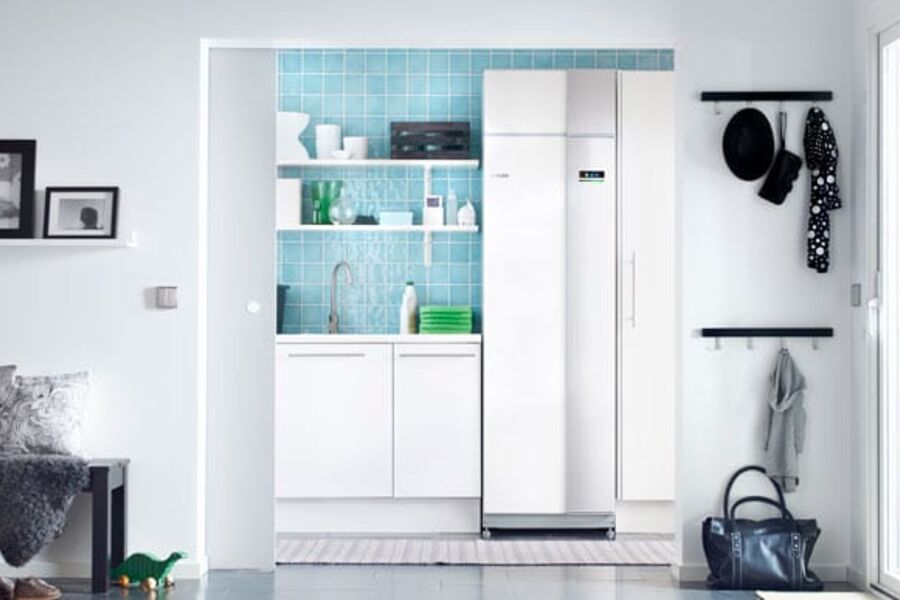 Avtrekksvarmepumpene NIBE F750R og F470R dekker TEK 10-kravene til netto energibehov og fornybar energi.
