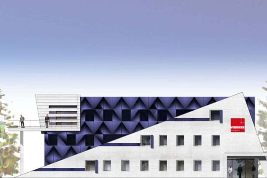 Veidekke bygger et helt nytt kontor bygg på Rudshøgda mellom Hamar og Moelv.