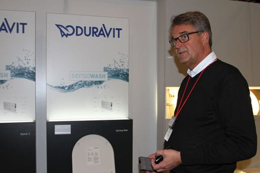 Gisle Stevnebø hos Duravit og er optimist og ser spesielt frem til samarbeidet med Comfort.