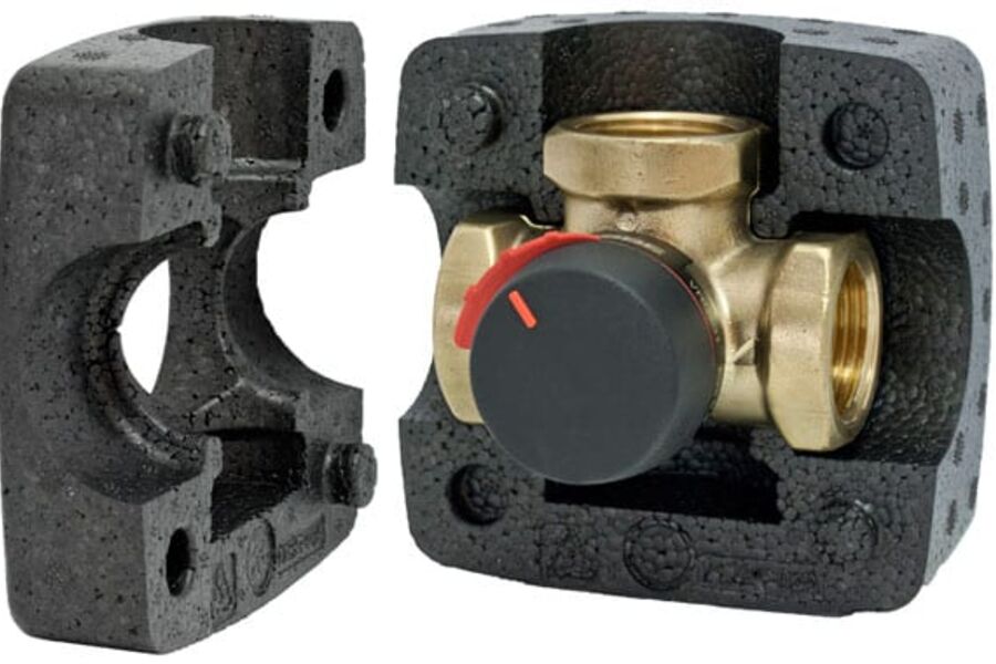 ESBE lanserer nå et nytt isolasjonskal for blandeventiler som skal redusere varmetapet rundt ventilene.