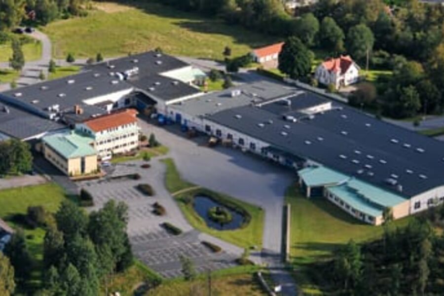 Fabrikken til ESBE i Sverige.Illustrasjonsfoto