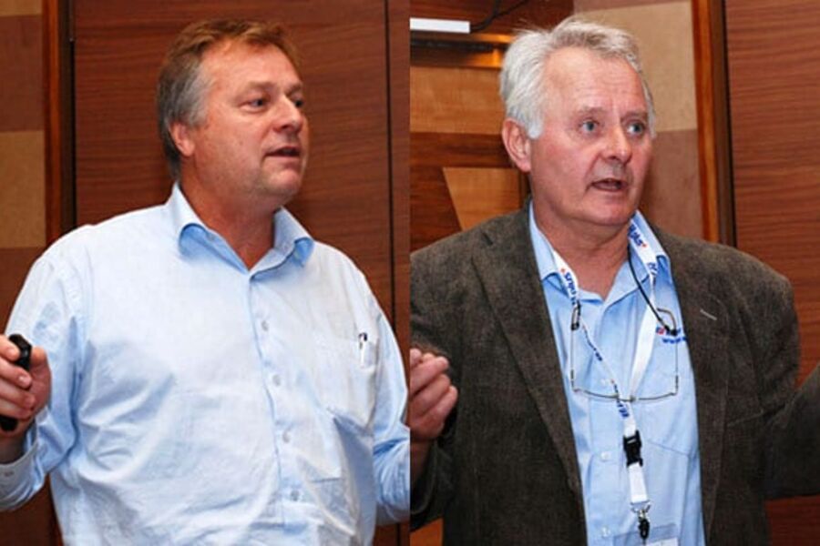 Trond Thorgeir Harsem og Helge Folkestad er motpolene i diskusjonen om CBB energisentral, men ikke så skarpt som det kan virke. Harsem mener det hele er juks, Helge Folkestads syn er at det er så interessant at det må undersøkes.