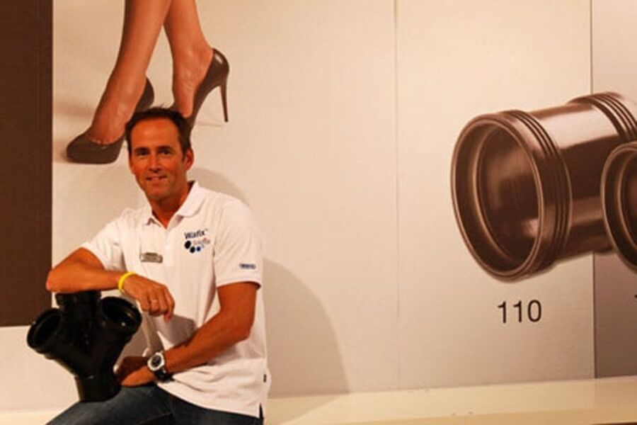 - Vi er godt fornøyd med utviklingen i salget av våre produkter, sier markedsjef VVS Petter Lieth i Norsk Wavin