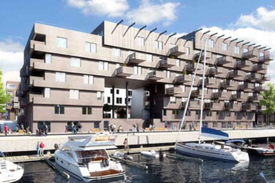 Illustrasjon av Byggetrinn 3. Nå har GK fått VVS entreprisen for byggetrinn 4, som består av 118 leiligheter.