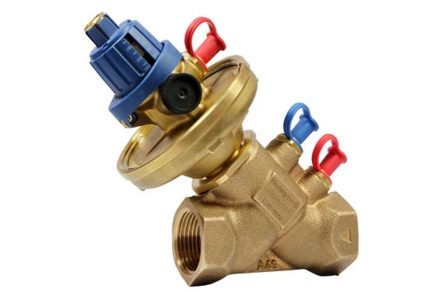 Regulatoren er egnet for anlegg med variabel flow, f.eks. to-rørs varmeanlegg og skaper balanse ved å holde differansetrykket over kursen på et konstant nivå.