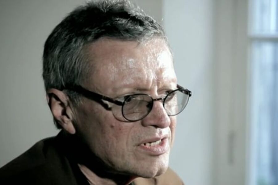 Hans Eek i Passivhuscentrum i Alingsås.