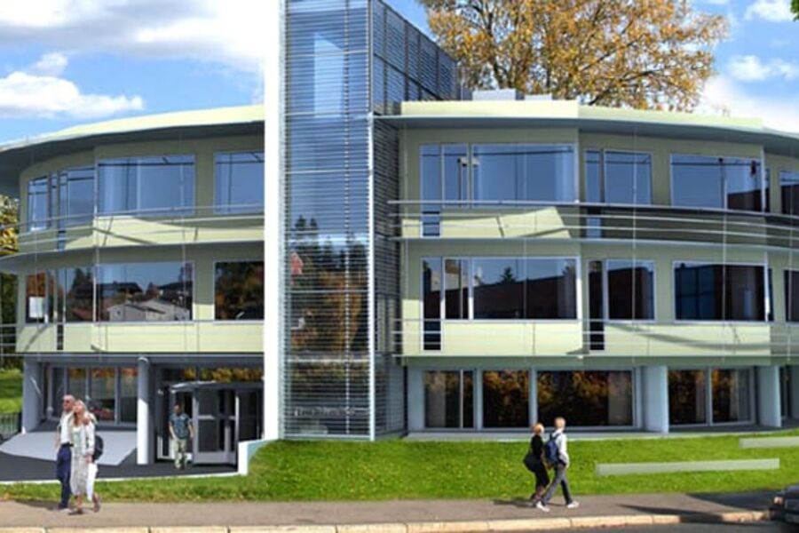 Nydalspynten i Oslo, vekker ikke den store begeistringen hos leietakere. Forsatt skriver Avantor på sin hjemmeside at leietakere ønskes. Illustrasjon: Arkitekt Niels Torp.