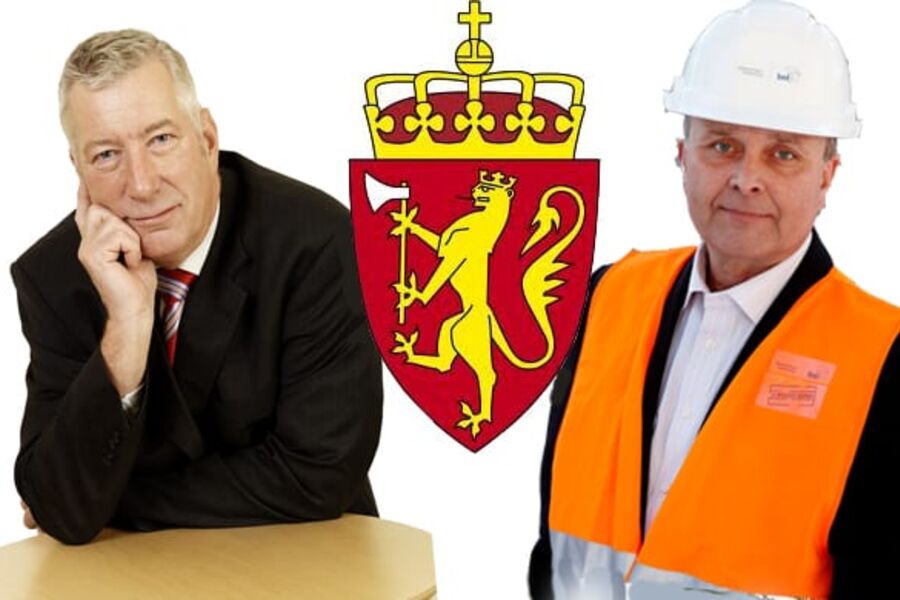 Ketil Lyng i BNL (til høyre) har klare meninger om årets statsbudsjett som er lagt frem av finansminister Sigbjørn Johnsen.