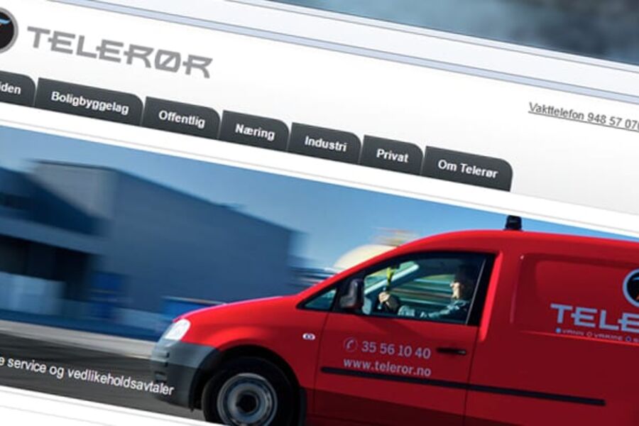 Faksimile fra Telerørs hjemmeside.