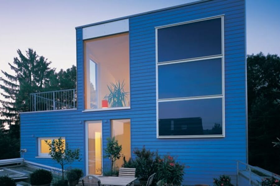 Schüco kan tilby pakkeløsninger av solvarmeanlegg i ulike størrelser til enhver bolig.