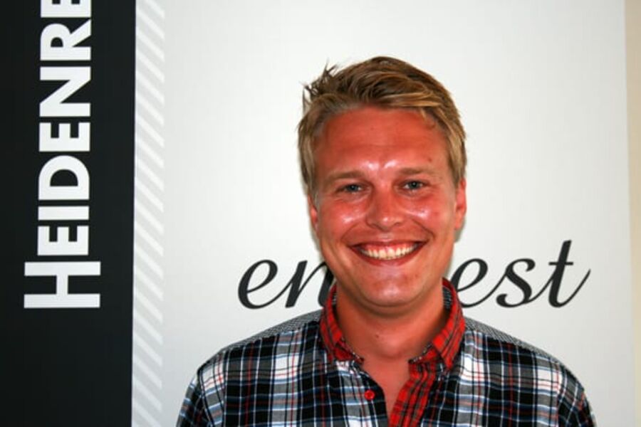 Anders Weldingh har begynt som ny produktsjef, Installasjon hos Heidenreich.