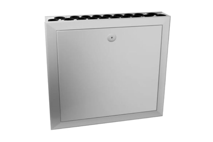 Roth har valgt å produsere skapet i plast i stedet for i stål. Det har de valgt for å sikre at skapet er pent og holdbart i mange år.