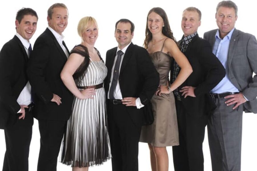 Bildet viser styret VVS-foreningen i Bergen gruppe; F.V: Anders Helle (GK Norge AS), Tor Andre Grimsmo (Oswald Jørs AS), Anita Topdal, Birger Håvik (Profitek AS), Silje Eik Kalve (Multiconsult AS), Erling Solhaug (Bravida AS) og Odmund Fintland (Entra Eiendom AS)