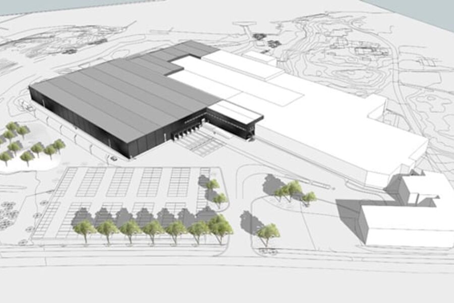 Jøtuls utvidelse i Fredrikstad. Illustrasjon: SEFA Building.