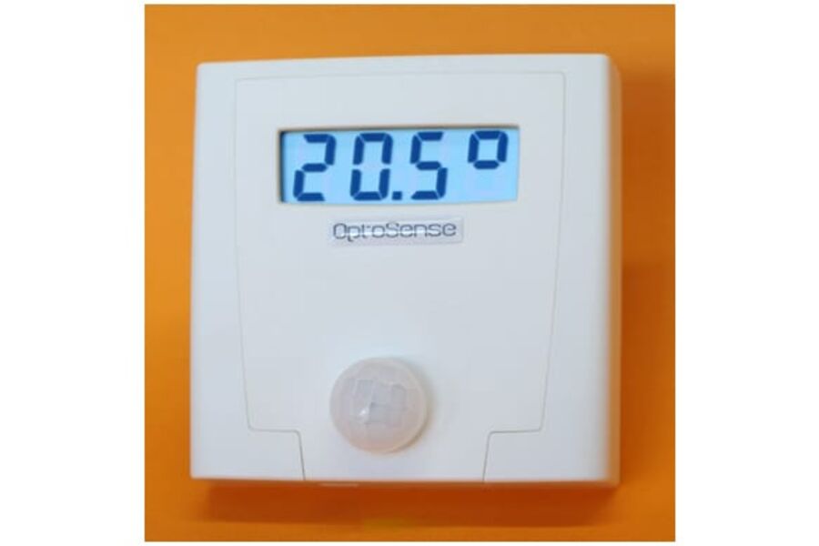 OptoSense lanserer nå en romregulator med integrert bevegelsesdetektor med funksjoner for lysstyring og forsering av ventilasjon.