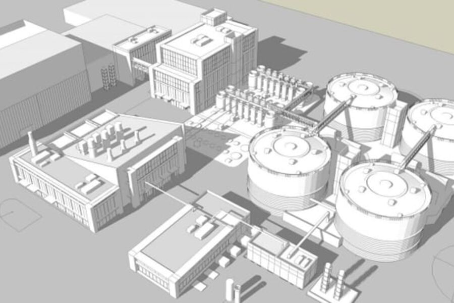 Renseanlegget Blue Plains behandler avløp tilsvarende ca. 4 millioner mennesker.