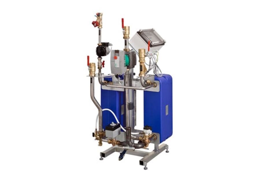 Midi Compact er standardiserte kundesentraler som tilbyr 75, 100, 150 og 200 kW oppvarmingsveksler og tilhørende tappevannsvekslere.