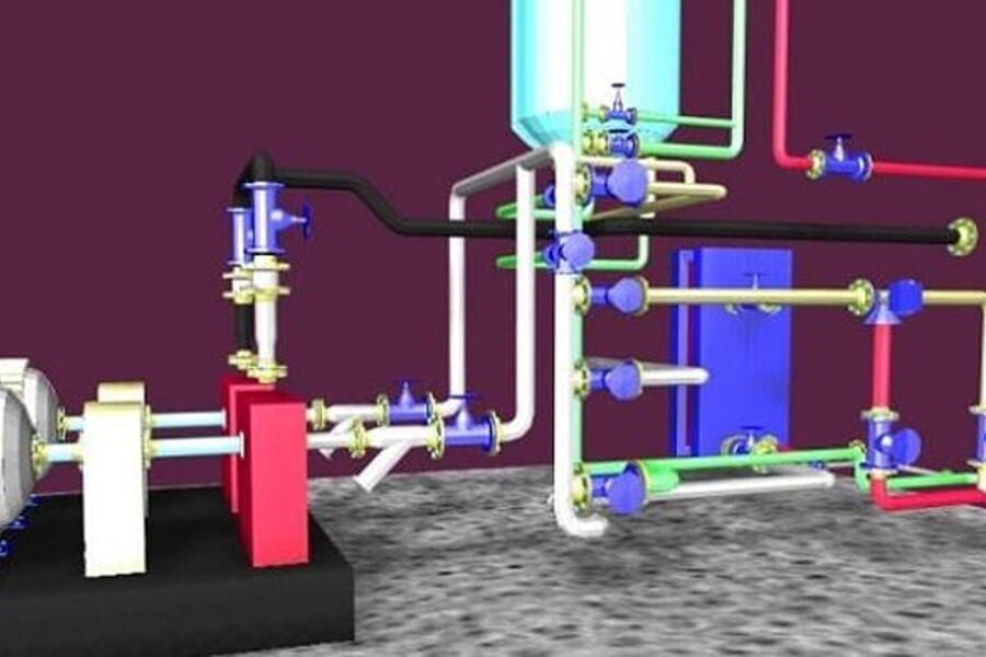 Illustrasjon fra Data Design System - DDS-CAD VVS.