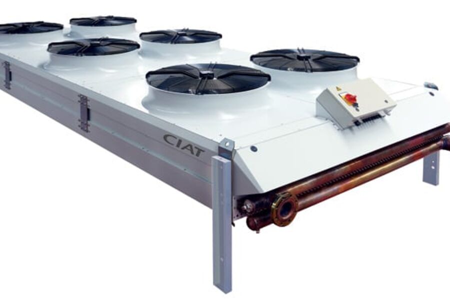 CIAT OPERA er en stillegående tørrkjøler/kondensator. Hele serien er utstyrt med effektive lameller og lydsvake vifter av siste generasjon.