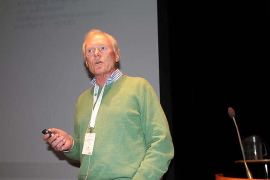 WILO`s Pål Moen opplyste landsmøtedeltakerne at bedriften er i rute når det gjelder økodesigndirektivet.