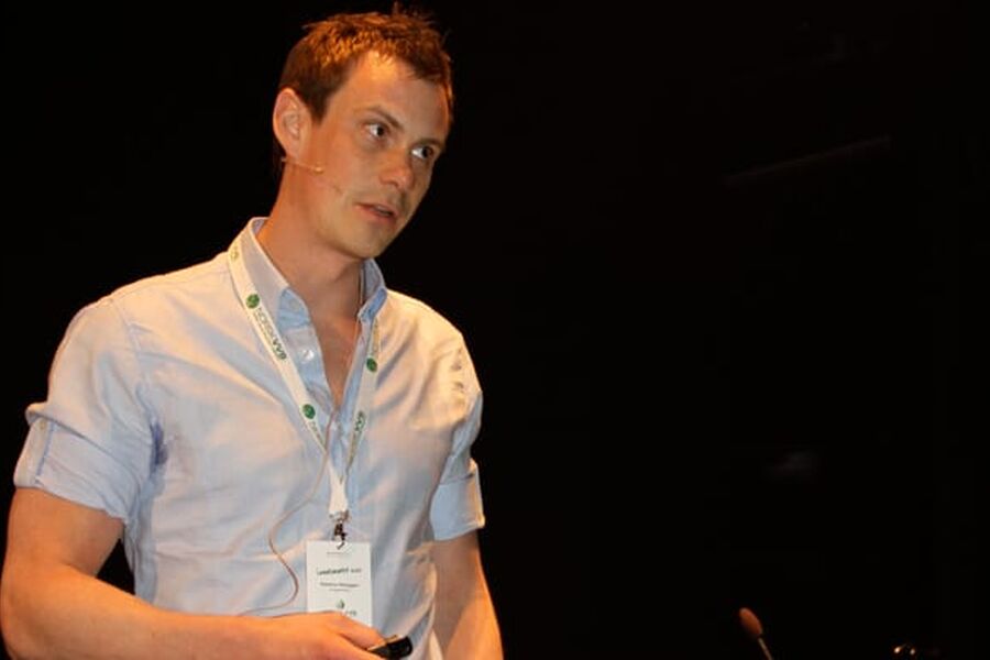 Rasmus Høseggen i Evotek er sterkt kritisk til den nye energimerkeordningen.  En sovepute, mener Høseggen.