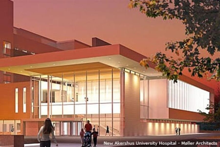 BuildingSMARTs BIM-konferanse 15. mai. Illustrasjon kjent BIM-prosjekt Akershus Universitetssykehus, Møller Arkitekter.