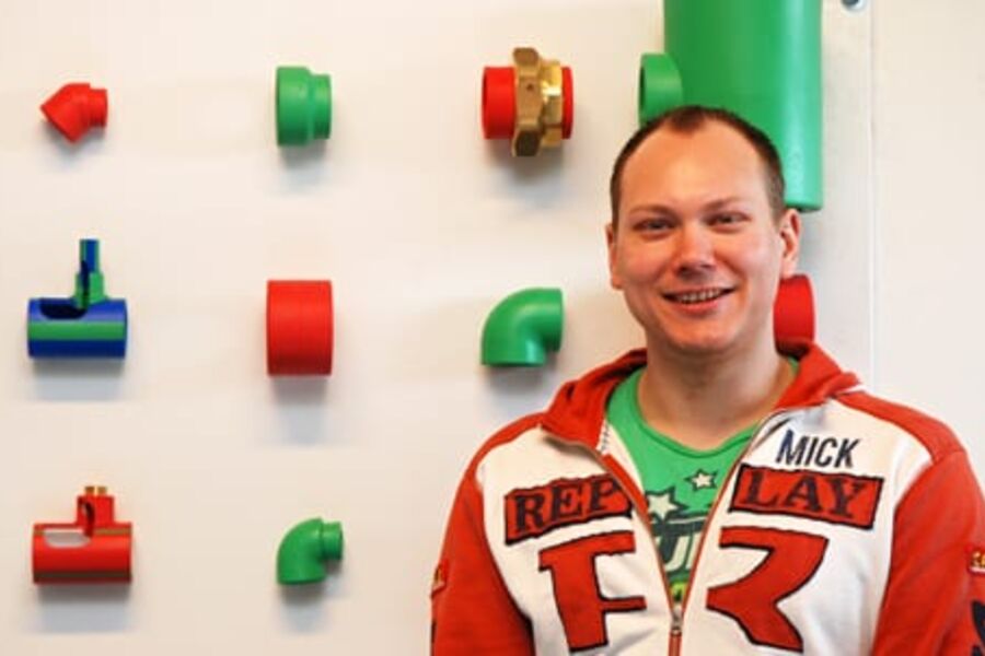 Produktsjef Terje A. Langbråten er ansvarlig for Armaturjonsons satsning på rørsystemene for kjøling og sprinkler.