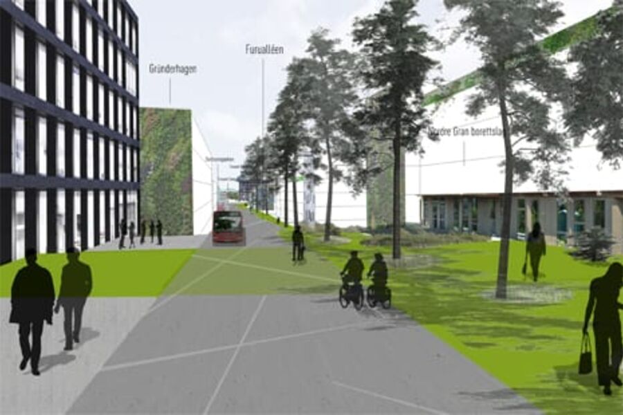 Grønn tråd er et en forslagene som er levert. Kanskje en vinner?