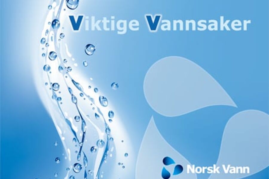 Slik ser forsiden ut på brosjyren  Viktige Vannsaker