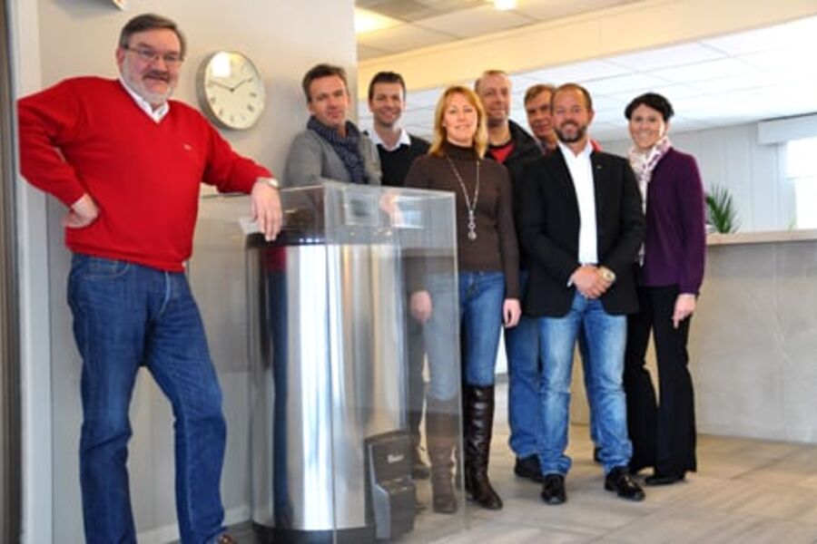 Her er gjengen fra Høiax som skal delta på ISH. Fra venstre: Arne Vold Johansen, Morten Lerengen, Rune Høili, Laila Johannessen, Reidar Olsen, Per Juliussen, Thomas Buskoven og Katrine Stylo.