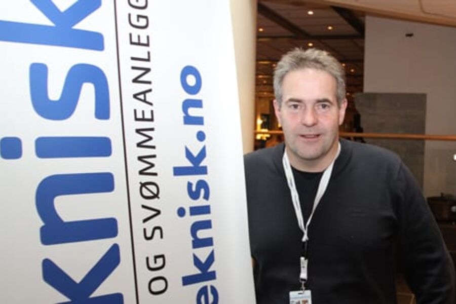 Per Rune Eknes er prosjektansvarlig for Badeteknisk messe. Han er også president i Norges Svømmeforbund.