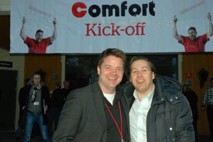 - Butikkene er meget viktige. De er ikke bare en markedsplass. Men som Knut Strand Jacobsen sa i sitt foredrag: De markedsfører faget vårt på en utmerket måte, fortalte Sigurd Herrlin Sørensen under Comforts kick Off nylig. (Foto: Jan H. Kalvik)