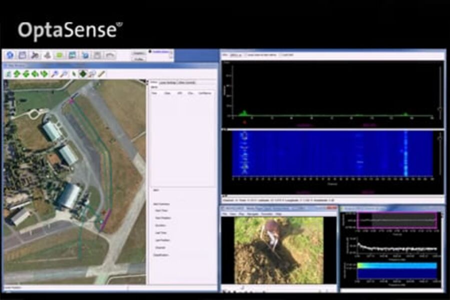 Illustrasjon fra QinetiQ på Youtube. Her kan du se satelittbilde, diagrammer og han som graver og ødelegger en rørledning.