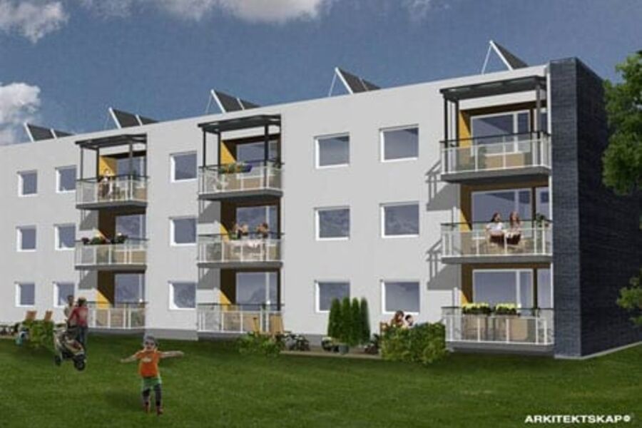 Myhrerenga i Skedsmo er et godt eksempel på borettslag som virkelig har fått det til. Borettslaget sparer inn 70 prosent av energibruken når passivhusrehabiliteringen er ferdig utført.