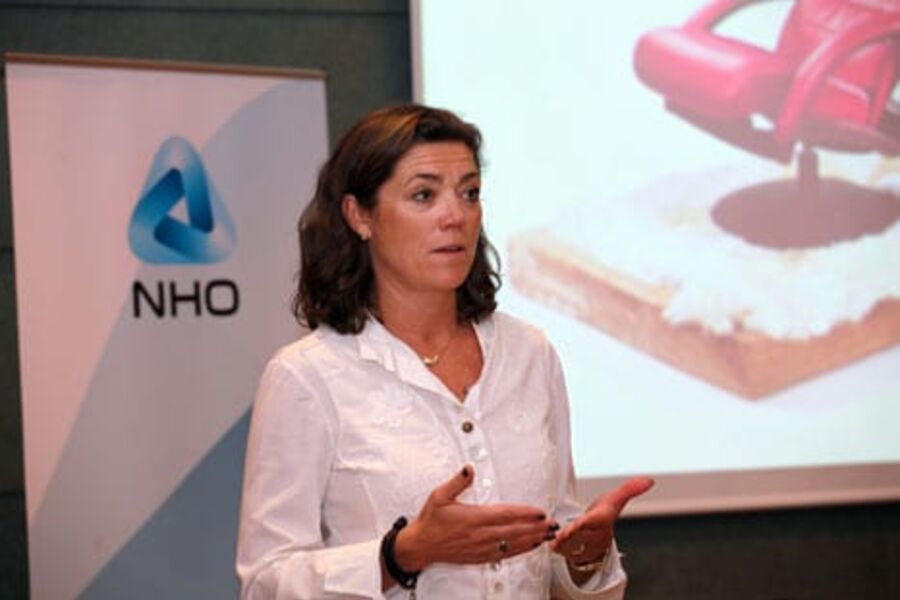 En langt høyere andel av befolkningen må være i arbeid hvis Norge skal unngå velferdsfellen, mener NHO-president Kristin Skogen Lund. (Foto: Kaia Means)