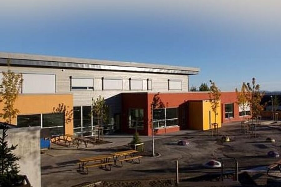 Nedre Flatåsen barnehage. Foto: Veidekke.